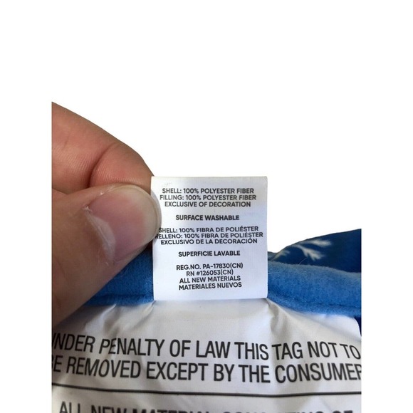 Kansas City Royals Pillow Christmas NEW Blue & White 15"x15" Square MLB Baseball - Picture 7 of 9